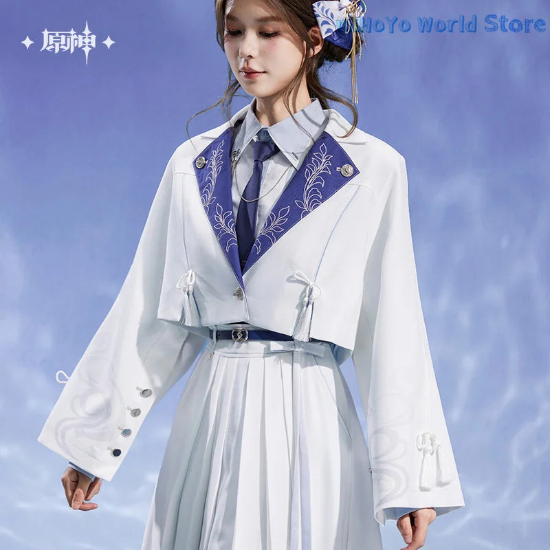 [Official] Kamisato Ayato Coat MiHoYo Original Genshin Impact Ayato Theme Impression Serie Wide Sleeved lapel Jacket Cosplay