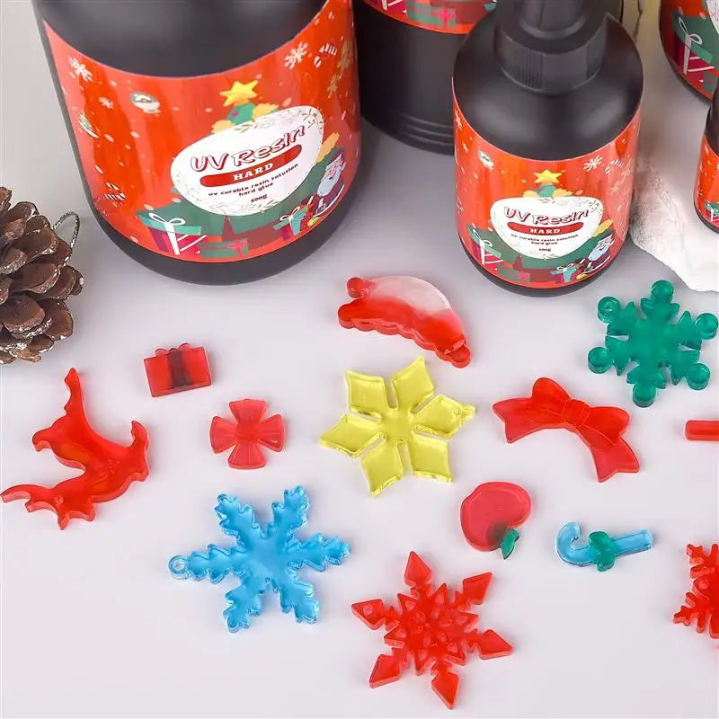 Christmas UV Resin Glue Bonding Welding Party DIY UV Glue Transparent Quick-Drying Epoxy Resin UV Glue DIY Jewelry Making Tools