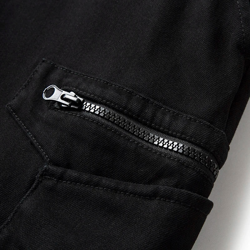 Carbon Brushed 350gsm Elastic Twill Fabric Pants Heavyweight Washed 3D Tailored Workwear Cargo Jogger Trousers for Autumn/Winter