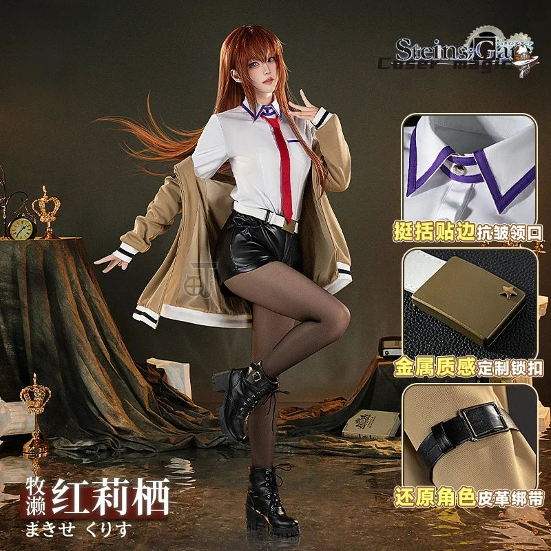 Anime Steins;Gate Christina Cosplay Costume Uniform Halloween Carnival Party Christmas Play Role Clothes Clothing