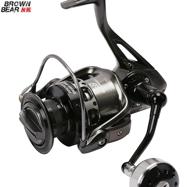 TSURINOYA Fishing Reel BROWN BEAR 4000 5000 6000 7000 Saltwater Spinning Full Metal Reel Max Drag Power12-20KG