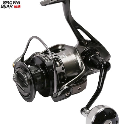 TSURINOYA Fishing Reel BROWN BEAR 4000 5000 6000 7000 Saltwater Spinning Full Metal Reel Max Drag Power12-20KG