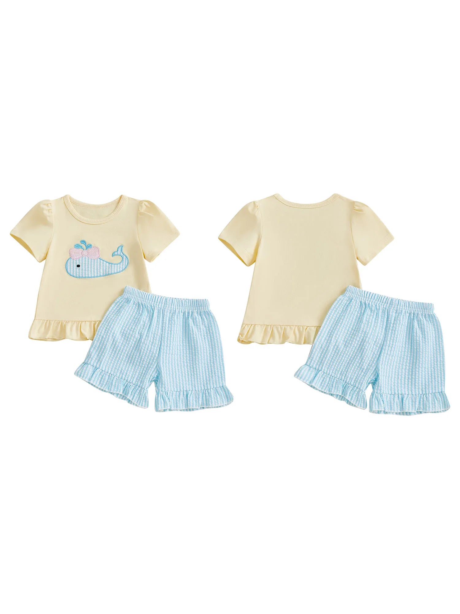 Cute Toddler Girl Floral Print Sleeveless Top and Denim Shorts Set with Bow Detail - Summer Outfit for Little Princesses