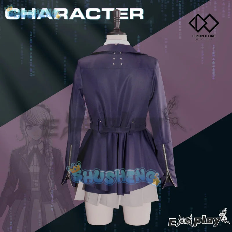 HUNDRED LINE -Last Defense Academy- Kirifuji Nozomi Cosplay Costume Halloween JK Uniform Coat Skirt Shirt Tie Campus Woman Set