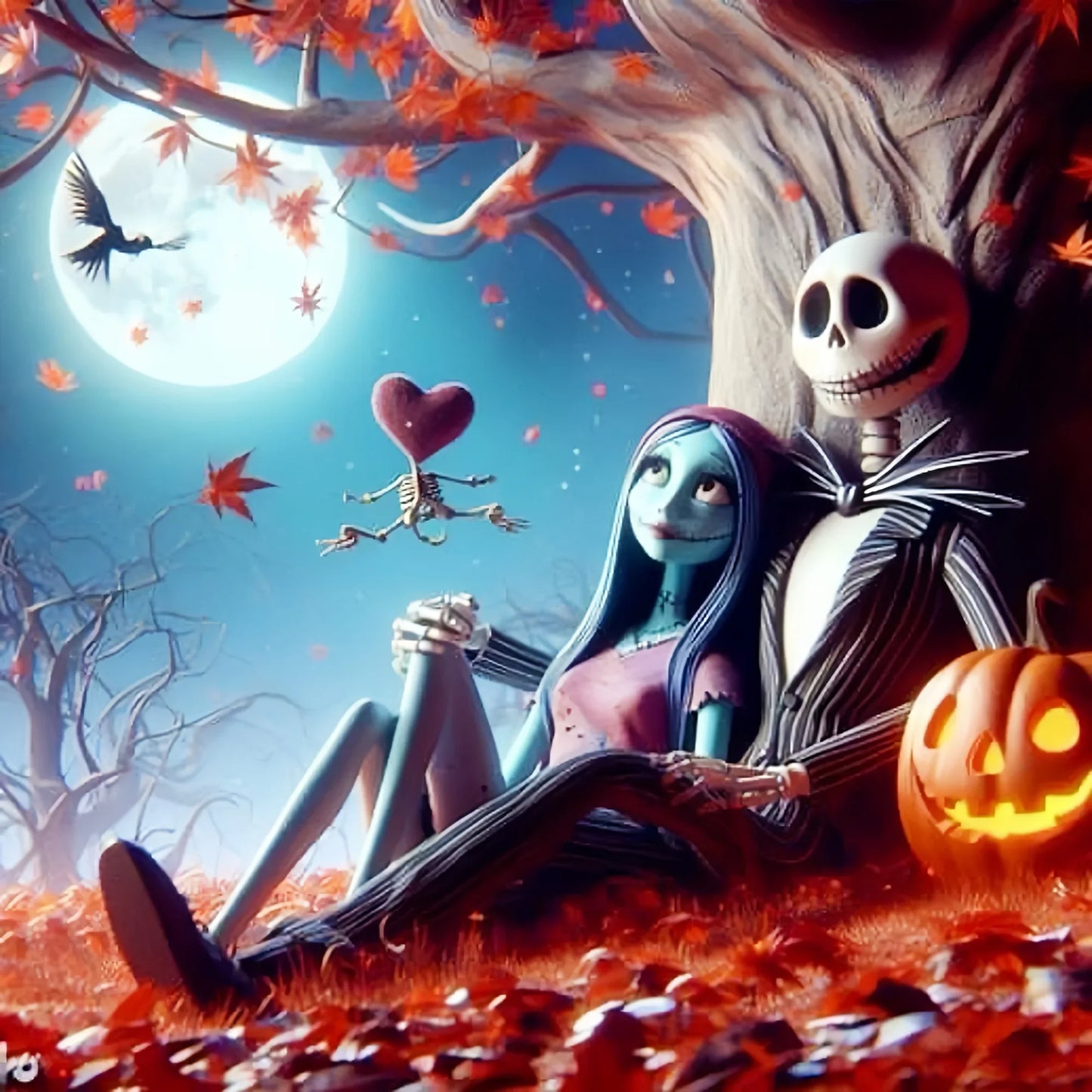 Disney 5D Diamond Embroidery Jack Rhinestone Pictures Painting Cartoon Full Drill Mosaic Nightmare Before Christmas Holiday Gift