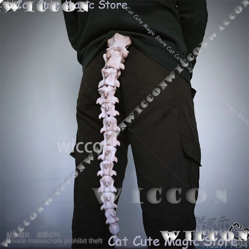 Anime Dragon Skull Tail Cosplay Furry Furrsuit 3D Polylactic Acid Bones Movable Joints Tail Halloween Christmas Party Comic Con