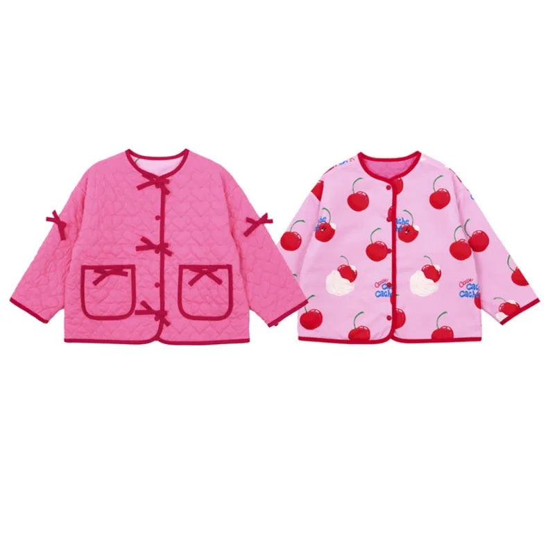 Korean Children's  Sweatshirts Clothings 2025 New Spring Summer Baby Girls Outwear Jacket Coat Leggings Sweater Dress Clothes