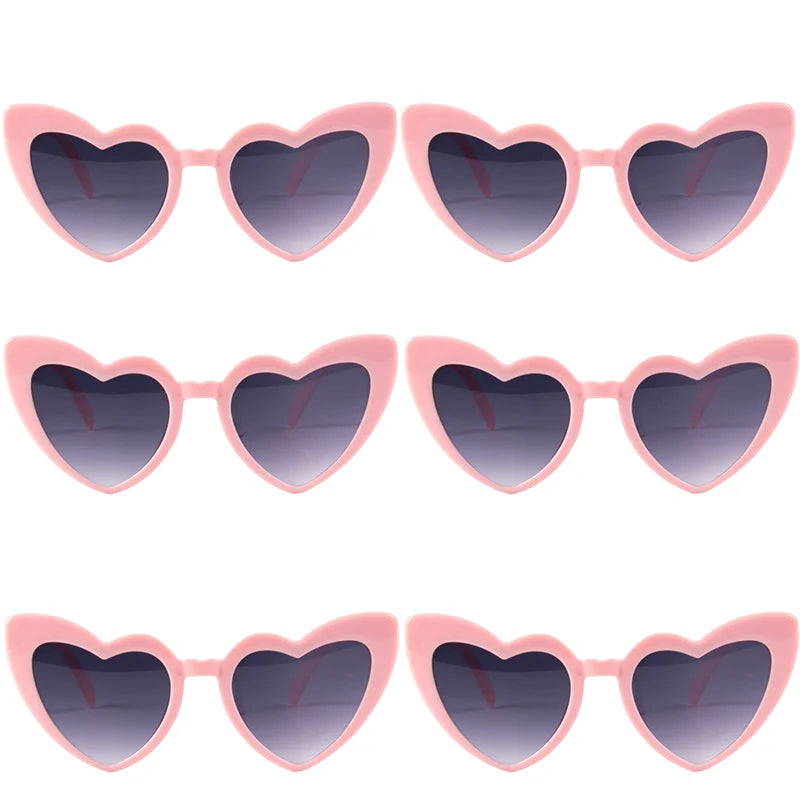 Heart Shaped Sunglasses for Women Retro Cat Eye Sunglasses Wedding Engagement Decoration Shopping Traveling Party Accessories
