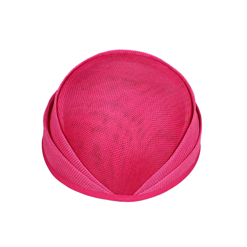 Bride Wedding Fascinators Base Ladies Women Party Dinner Hat 20 CM Size Deby Cocktail Chapeau Cap DIY Hair Accessores