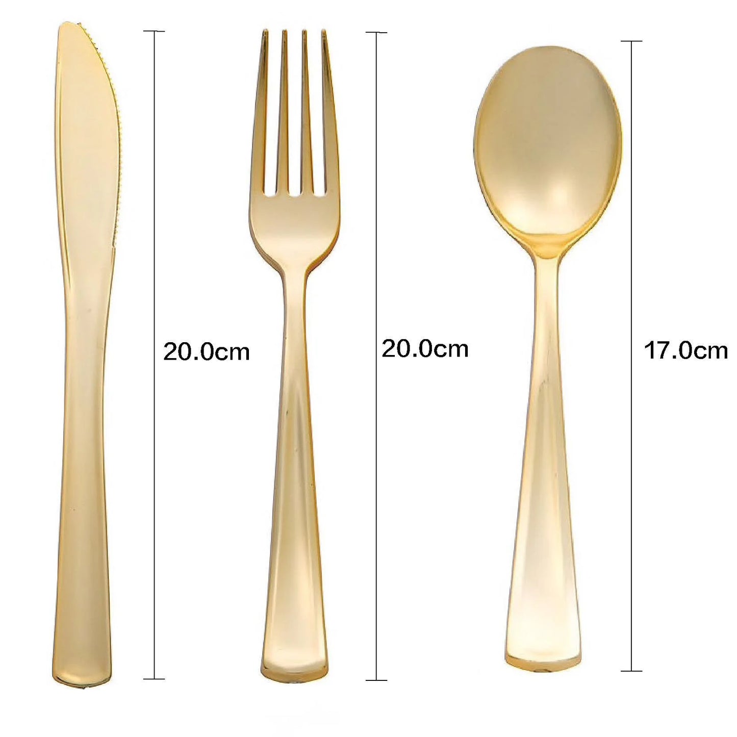 16pcs electroplated gold cutlery plastic disposable tableware rose gold cutlery birthday party decoration tableware wholesale