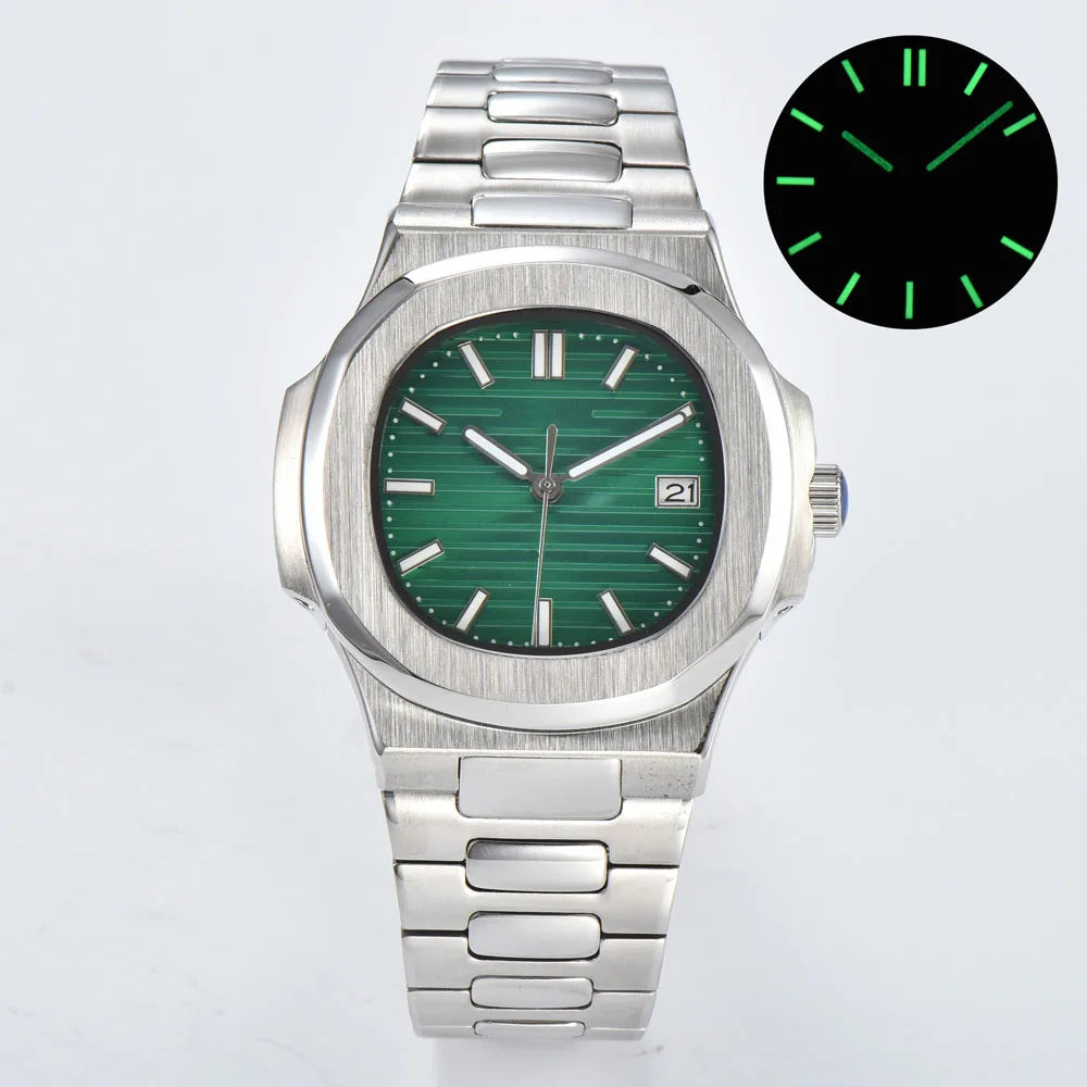 43mm fashional NH35 automatic wristwatches for men paired with 316L stainless steel bracelet and Japan NH35 automatic movement