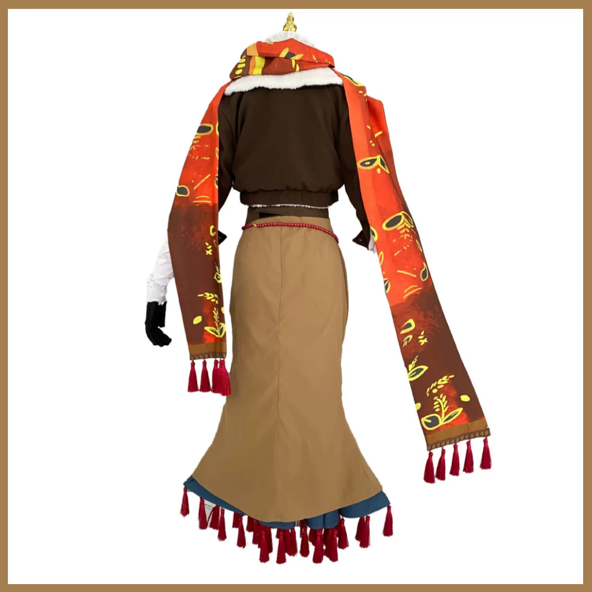 Anime Game Reverse:1999 Vila Cosplay Costume Retro Brown Coat Skirt Uniform Full Set Wig Adult Woman Sexy Daily Leisure Suit