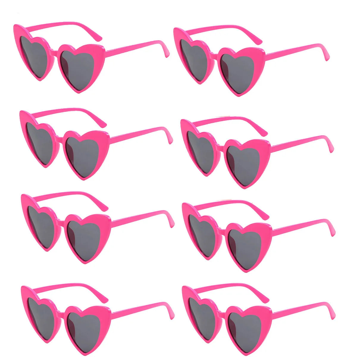 Heart Shaped Sunglasses for Women Retro Cat Eye Sunglasses Wedding Engagement Decoration Shopping Traveling Party Accessories
