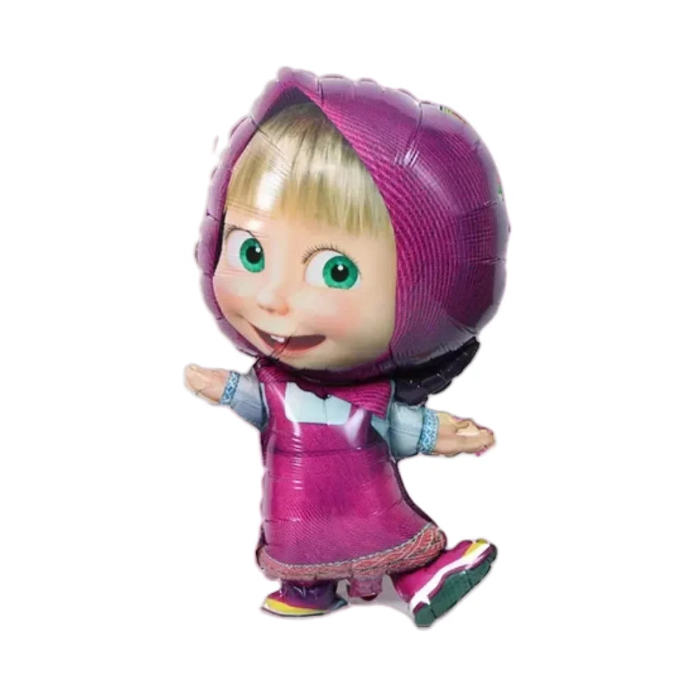 Cute Mashas and the Bear Party Balloons Party Decorations Cartoon Bear Party Favors Baby Shower Gifts For Kids Birthday Party