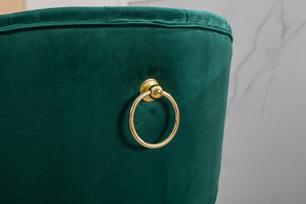 Counter Height Bar Stools Set of 2 for Kitchen Counter Solid Wood Legs