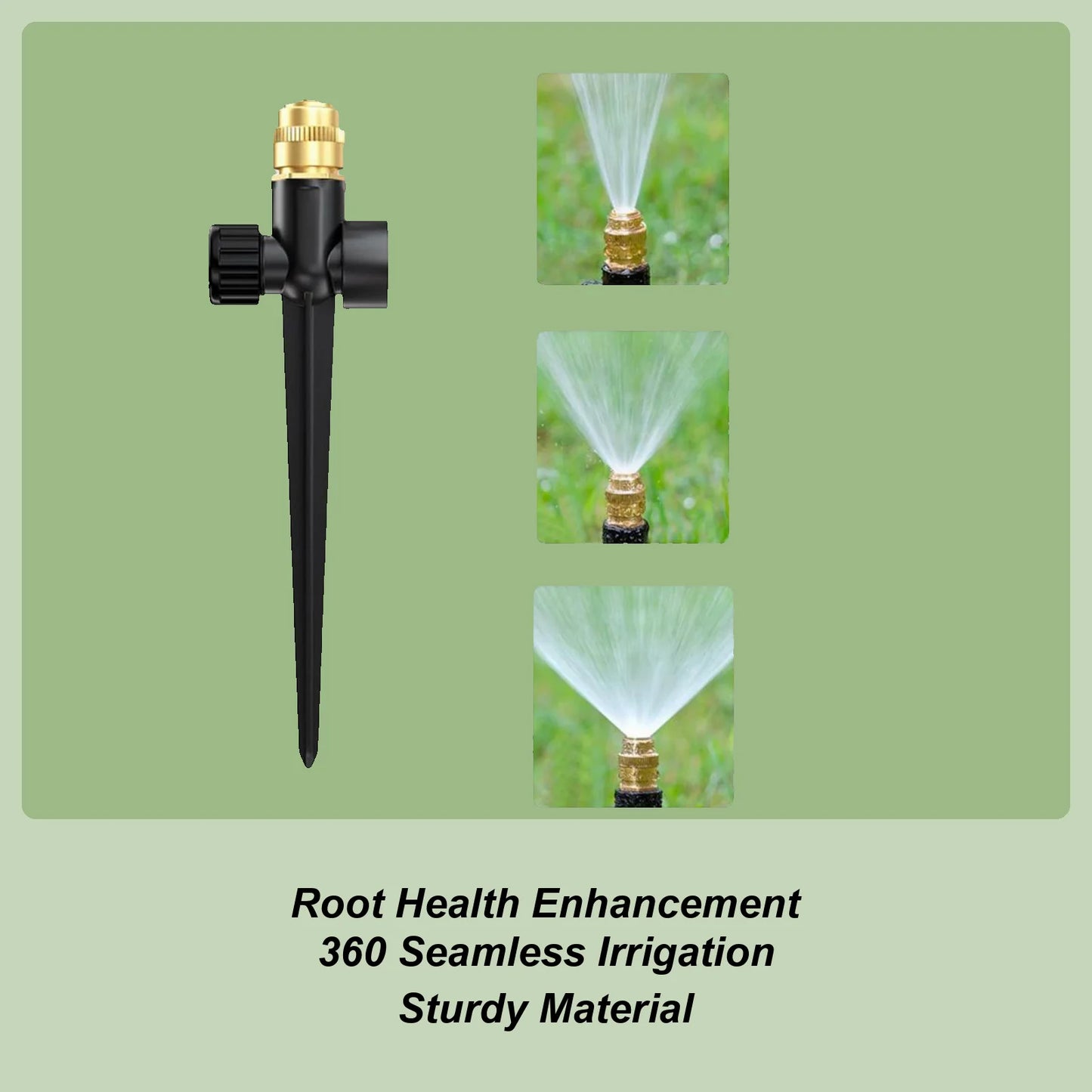 Lawn Sprinkler 360 Rotating Irrigation Sprayer Weather-Resistant Full Coverage Sprinklers For Gardening Farm Lawn Greenhouse