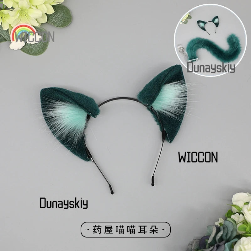 The Apothecary Diaries maomao Anime cos suit cat ear hair hoop cat tail suit diffuse accessories Halloween cosplay gift
