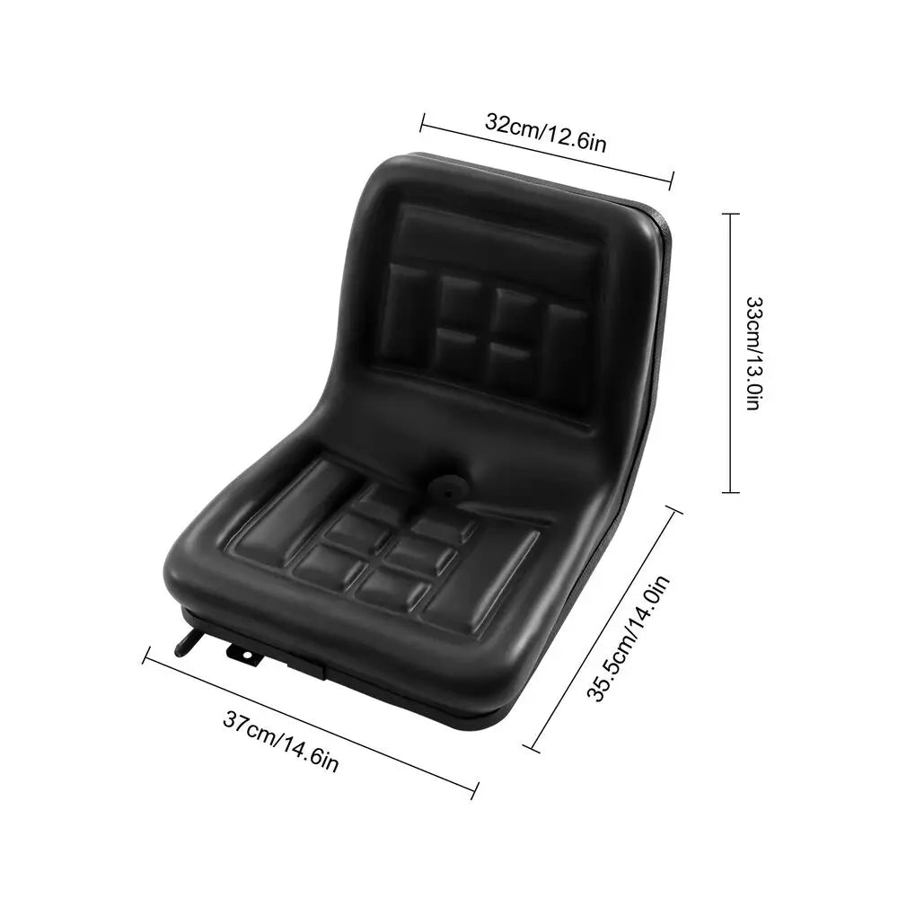 High Back Mower Seat Universal Forklift Seat for Lawn Tractor Excavator Skid Loader Backhoe Dozer Slidable