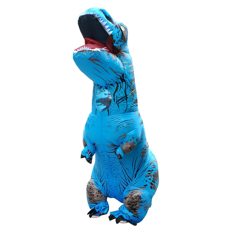 Funny Inflatable Dinosaur Carnival Costume Halloween Christmas New Year Birthday Party Role Playing T-Rex Inflatable Suit Gift