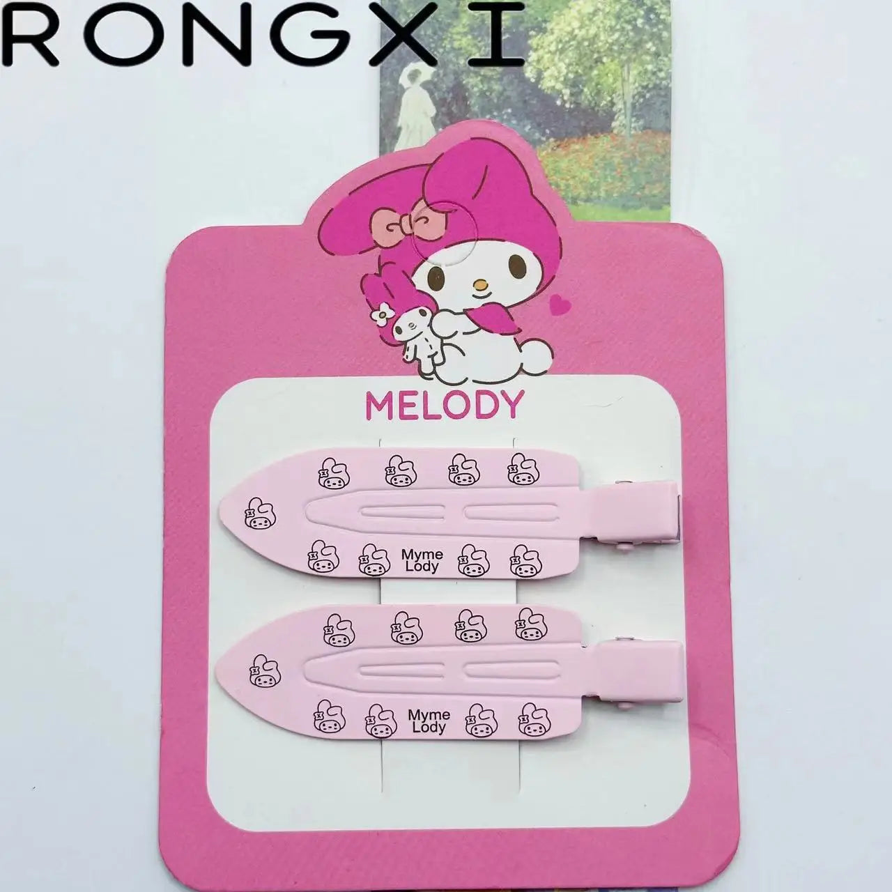 2pcs Hello Kitty Seamless Hairpin Cute Cartoon Sanrio BB Hair Clip Accessories Girl Headwear Bangs Clip Sweet HairClips Gifts
