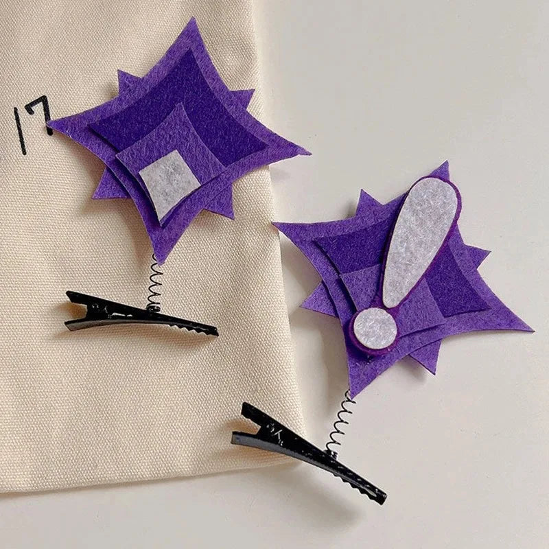 Game Genshin Impact Teyvat Daily Commission Hair Clips Unisex Personality Spring Cute Headwear Jewelry Accessories Hairpin Gifts
