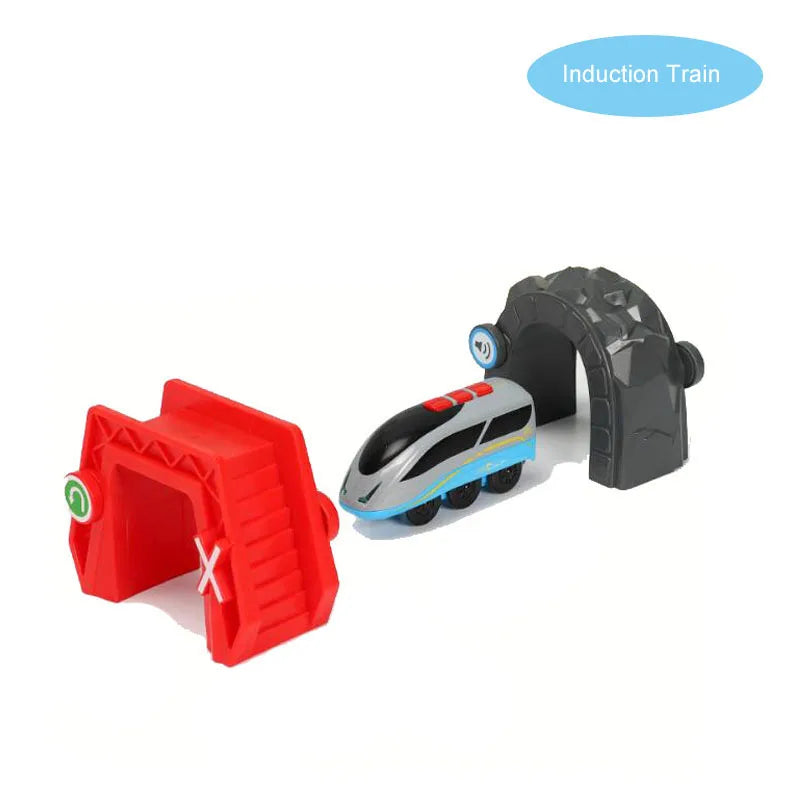 RC Electric Train Set Truck Magnetic Train Diecast Slot Car Toy Fit for Wooden Railway Train Track Birthday Christmas Gift