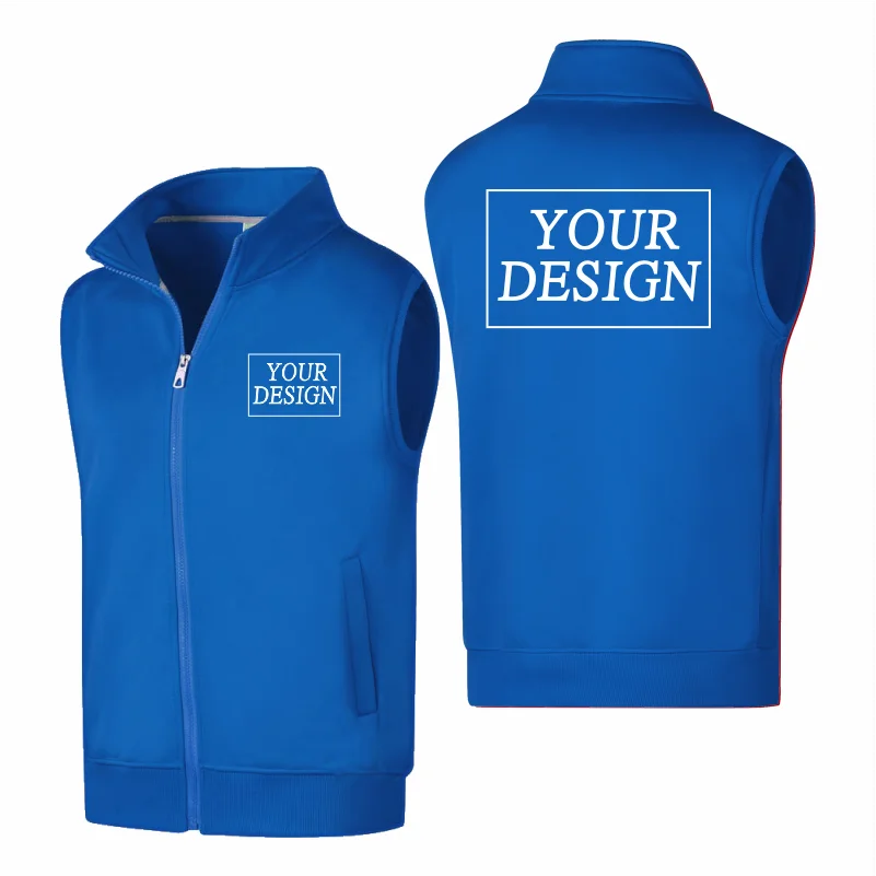 Customized Logo Autumn And Winter Sleeveless Vest For Men And Women Vest Warm Jacket Warm Sleeveless Thick Vest