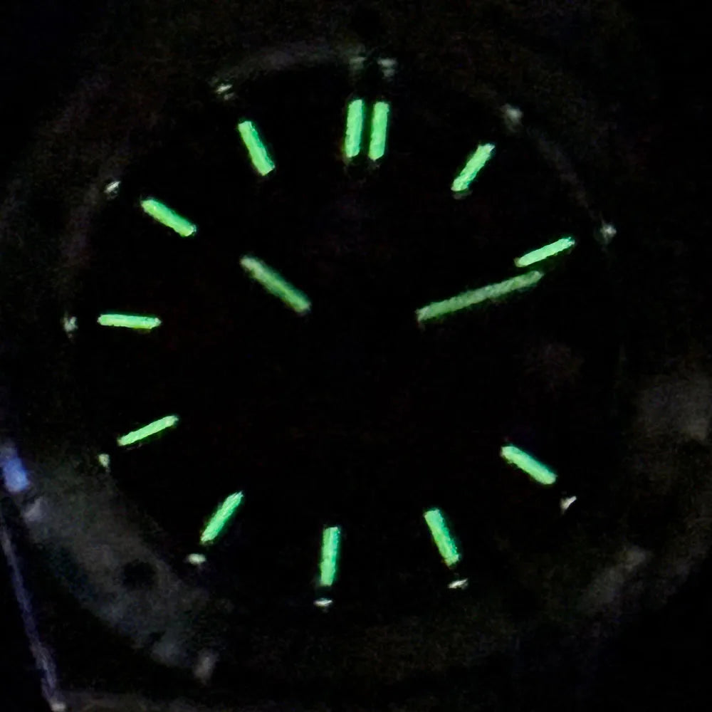 Custom Light Blue Mother of Pearl 40mm Sapphire Crystal Glass 100m Waterproof Japan NH35A Automatic Men Mechanical watch