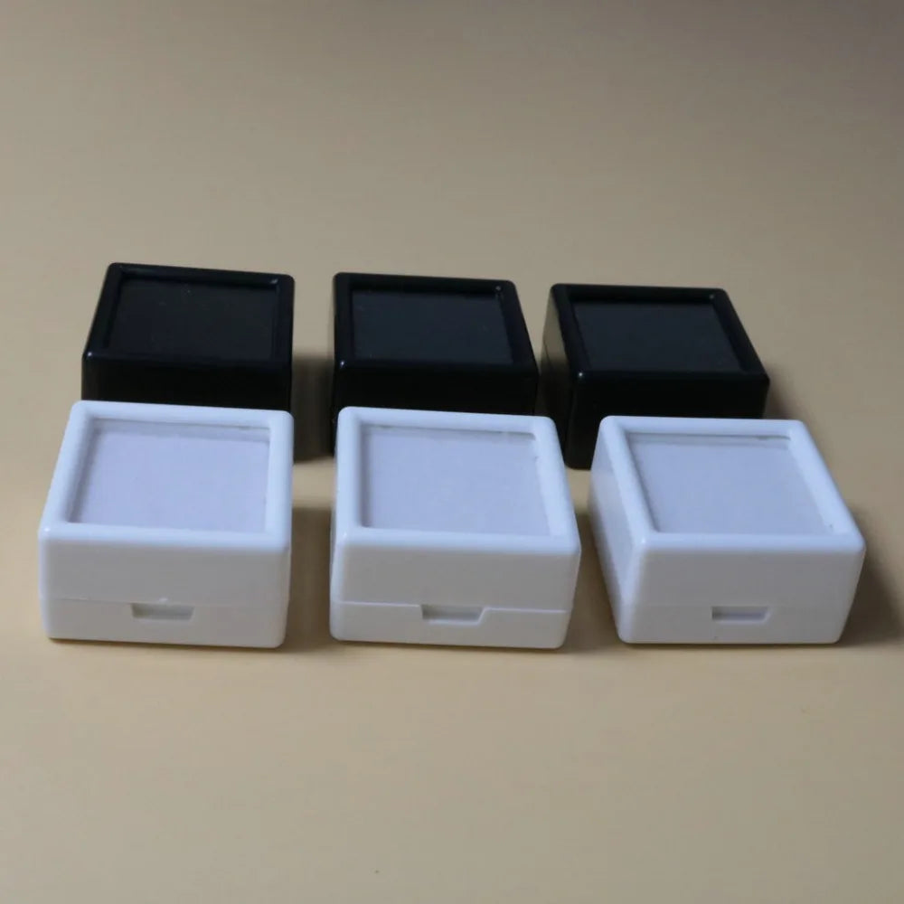 35Pcs / Lot 30*30mm Square Ring Earrings Pendant Display Box Storage Boxs Jewelry Accessories Christmas Gifts Z-200