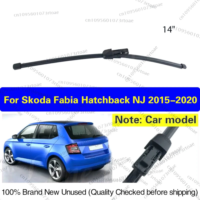 14" Rear Window Wiper Blade For Skoda Fabia Hatchback NJ 2015 - 2020 Windshield Windscreen Rain Brush Car Accessories
