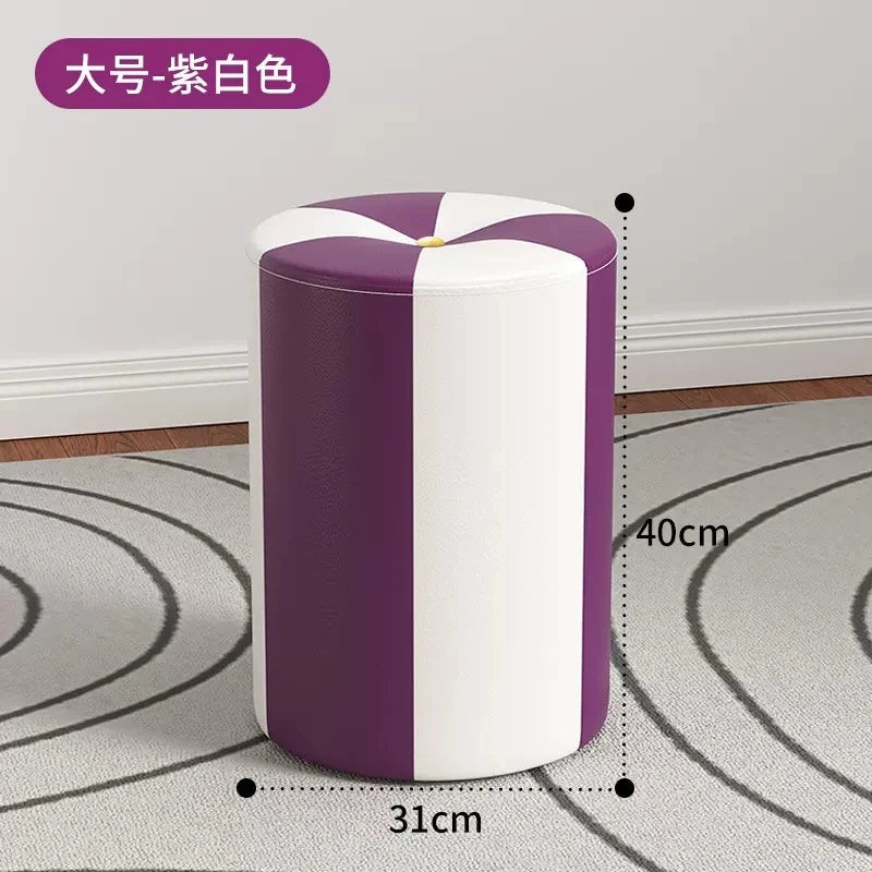 nordic Footrest Stool Hallway kitchen makeup living room vanity chair Wooden luxury home offer Interior items foot furniture