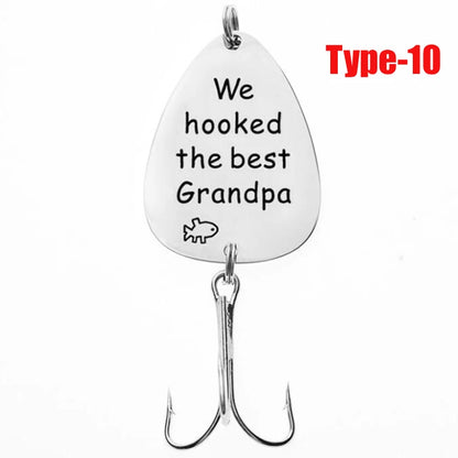 Fathers Day Gift for Dad Grandpa Pregnancy Announcement Gift for Husband Grandpa's New Fishing Buddy Fishing Lure Fisherman Gift