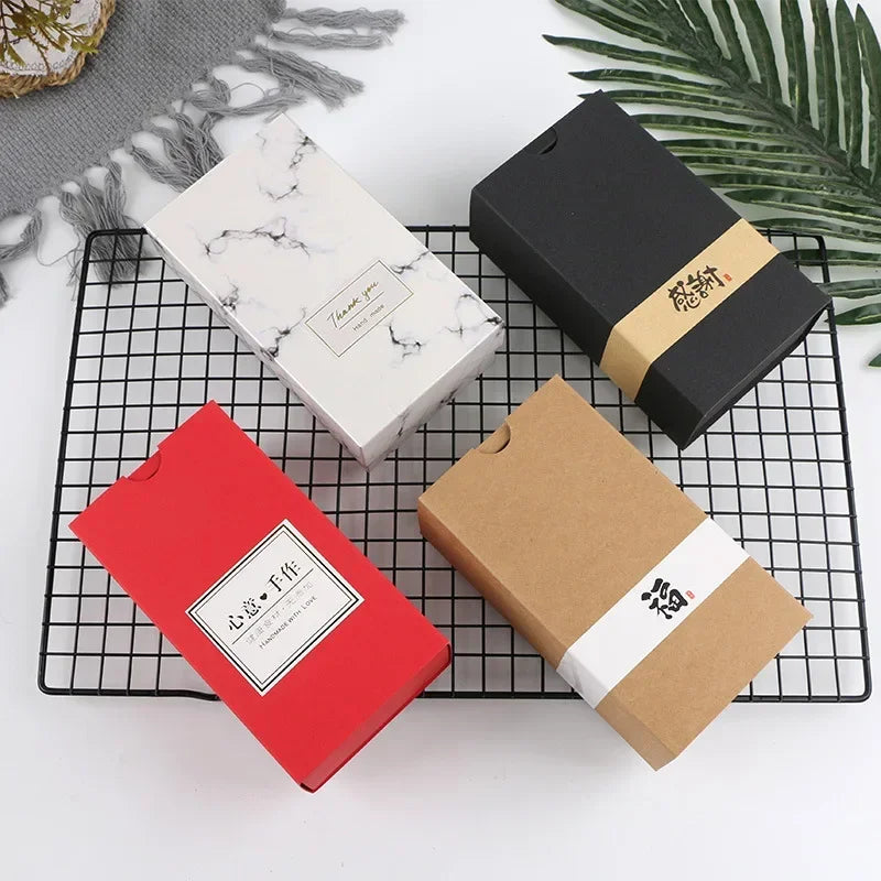 10Pcs 2 Grid Mooncake Boxes Clear Window Cardboard Gift Box Egg Yolk Crisp Cookies Candy Cake Box Birthday Christmas Party Favor