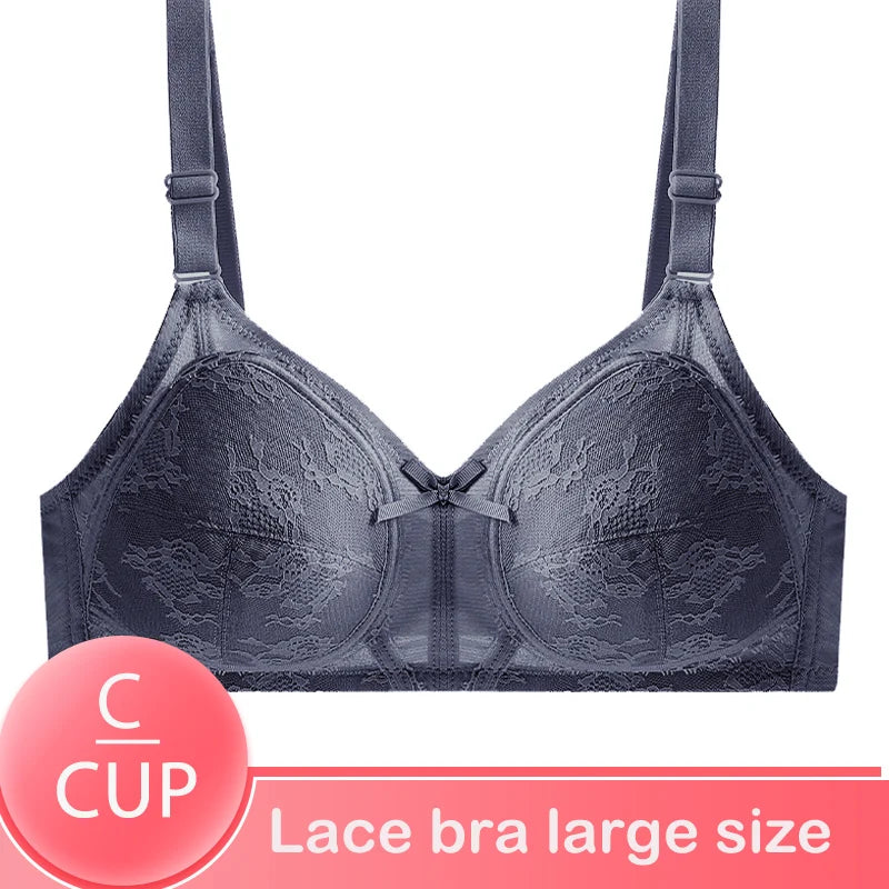 Yenlice Big Size Bras For Women Bralette C cup 4 Colors New Lace Bra Wireless Push Up Underwear Sexy Lingerie Soft Thin Bras