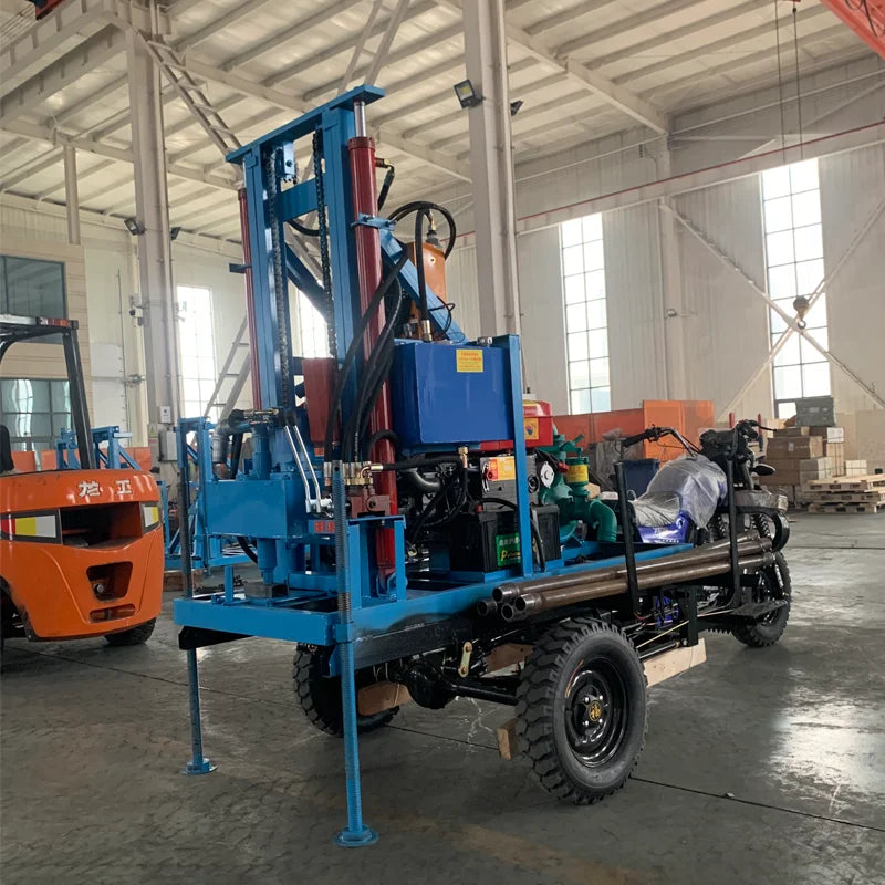 180 meter motorcycle modified gasoline water well drilling rig