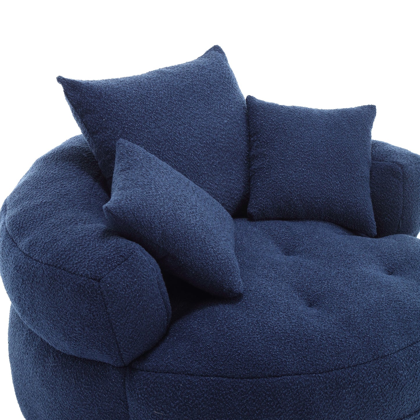 Chenille Sponge single sofa,No Assembly Required,Fluffy Modern Sleeper