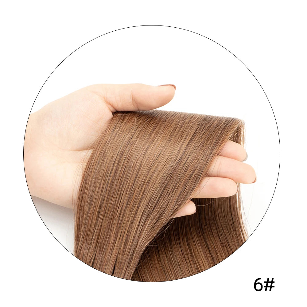 isheeny 140-240G Blonde Brazilian Machine Remy Straight Clip In Human Hair Extensions Full Head 6pcs/set 14-24 Inch Volume Hair