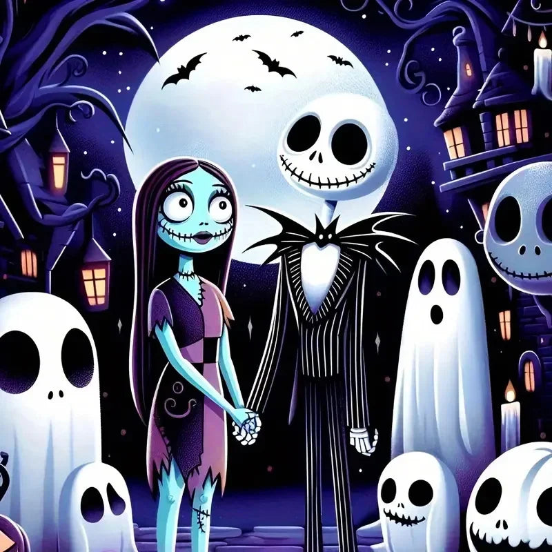 Disney 5D Diamond Embroidery Jack Rhinestone Pictures Painting Cartoon Full Drill Mosaic Nightmare Before Christmas Holiday Gift