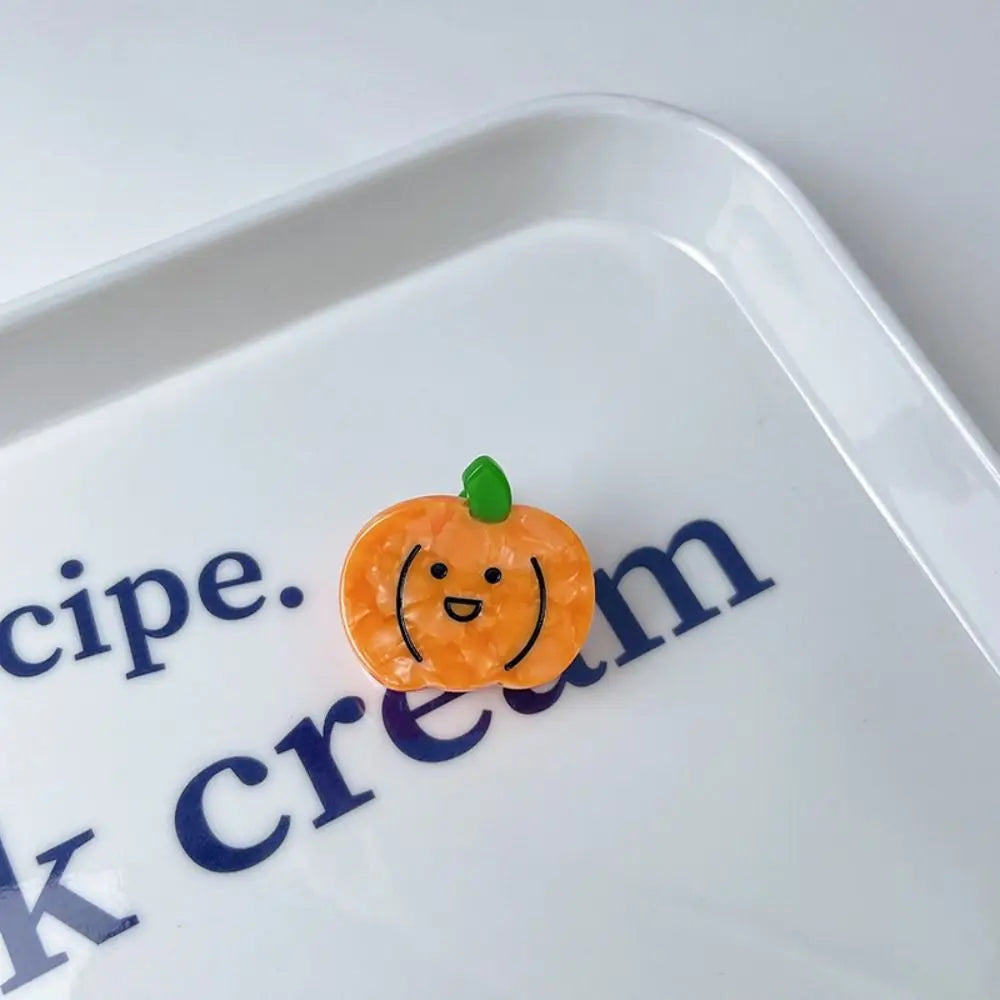 Cartoon Acetate Simulation Fruit Hair Clip Vegetable Series Small Grab Clip Mini Hair Claw Hair Accessories Geometry