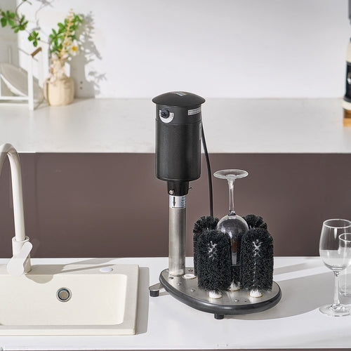 Electric Glass Washer 5-Brush Bar Glass Cleaner 1200 Cups/H For Wine