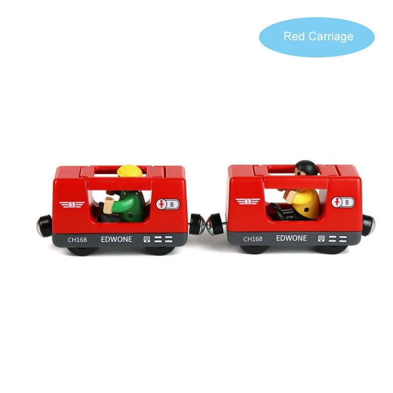 RC Electric Train Set Truck Magnetic Train Diecast Slot Car Toy Fit for Wooden Railway Train Track Birthday Christmas Gift