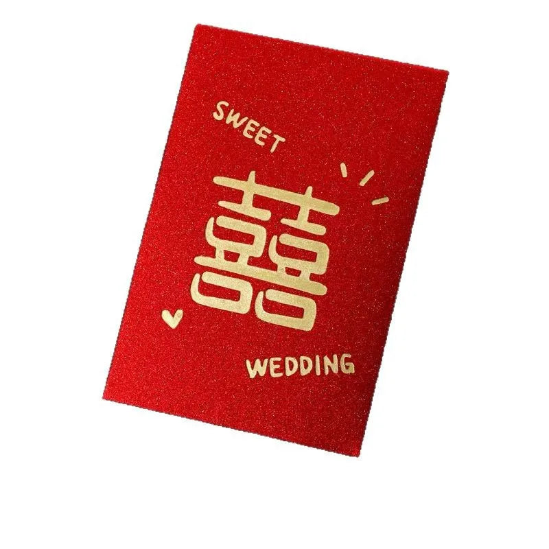 60pcs Chinese Red Envelopes Red Pocket Wedding HongBao Paper Lucky Money Envelope for Wedding Newlyweds Bride Groom