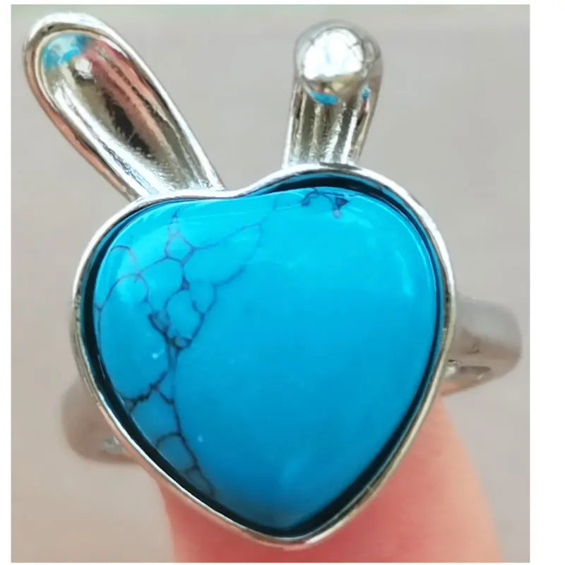 Labradorite Crystal Tiger Eye Lapis Lazuli Malachite Jaspe Sodalite Aventurine Howlite Unakite Cherry Quartz Bead Ring  PWB1183