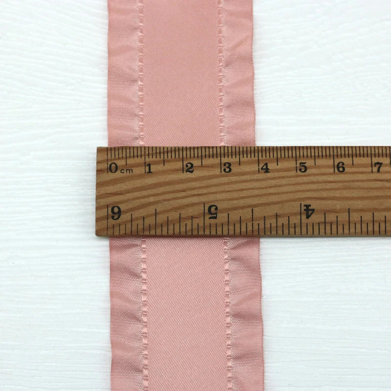 (5Yards/roll) 4cm Skirt Shape Satin Ribbon Hair Bow Gift Wedding Christmas Lace Sewing Accessories Tablecloth Curtain Decoration