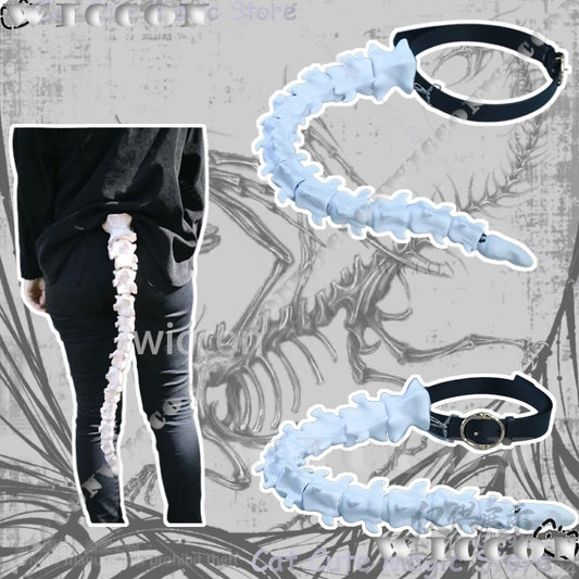 Anime Dragon Skull Tail Cosplay Furry Furrsuit 3D Polylactic Acid Bones Movable Joints Tail Halloween Christmas Party Comic Con