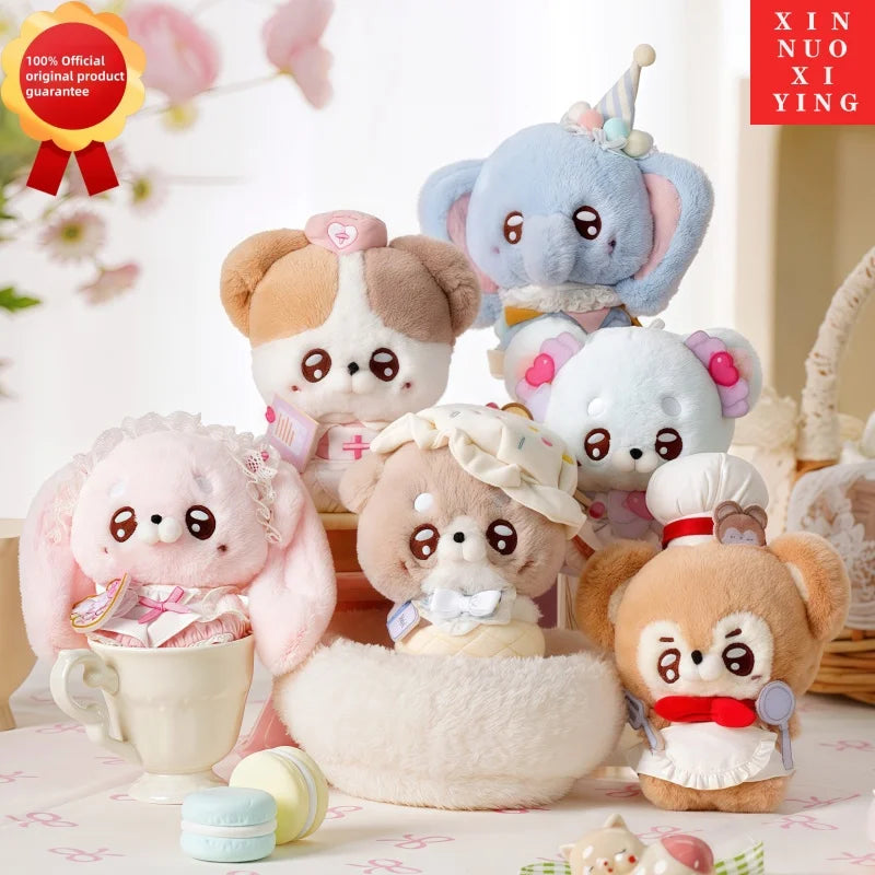 Genuine Handspupu Blind box adorkable Toys Rabbit Girl Comforting Birthday Gifts Stuffed Animal Figurine Collectible ACG Goods