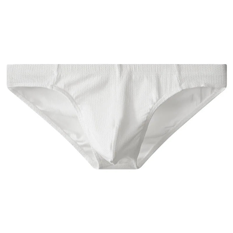 Cotton Underwear Men Sexy Bulge Pouch Briefs Breathable Underpants Soft Lingerie Male U Convex Bag Knickers Low Rise Panties