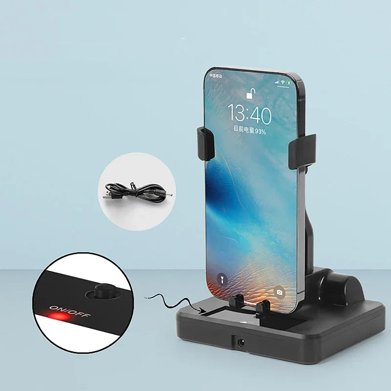 Desktop Automatic Swing Pedometer Phone Holder Stand Lazy Walker Suitable for All Smartphones Wiggler Pedometer Brush Stepper