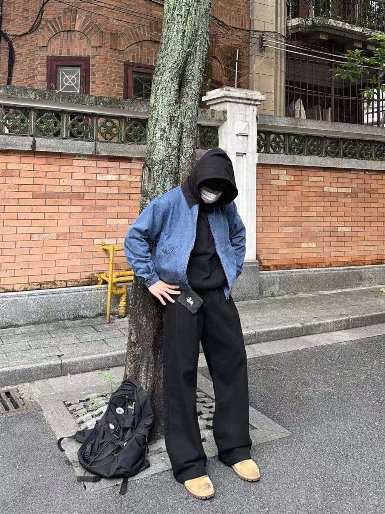 Retro American Waed Blue ort Denim Jaet Men Women Cleanfit Color Blo Detroit Coat Youth Loose Fit Long Sve Jaet