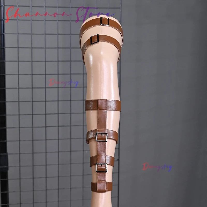 Arknights Brigid Cosplay Costume Brigid Wig Hair Band Tail Accessories Prop Uniform Anime Halloween Disguise for Adult Women